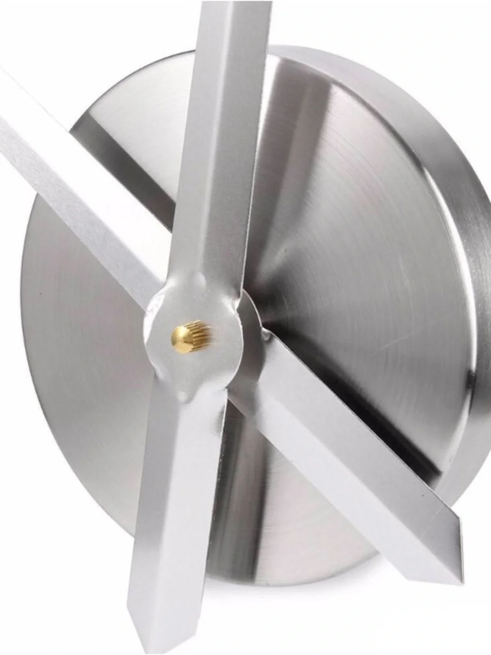 Large Silver 3D Wall Clock - Modern Numeric Design